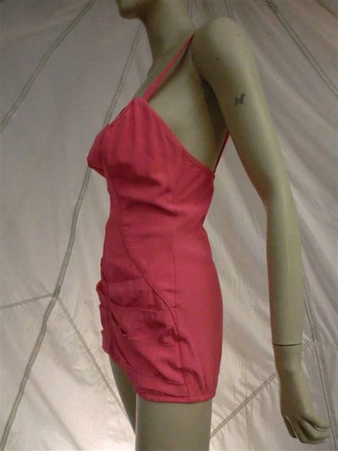 1950 s catalina pink one piece pin up style bathing suit for sale at