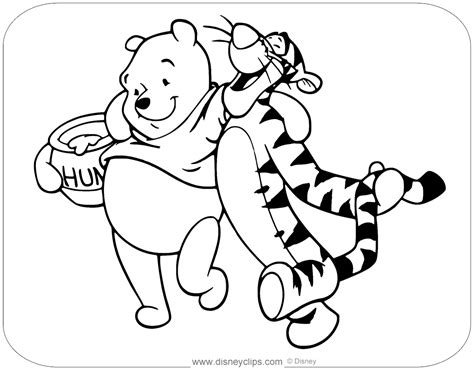 winnie  pooh tigger coloring pages disneyclipscom