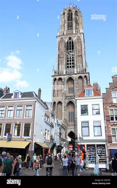 high dom tower domtoren  st martins cathedral  utrecht stock photo royalty