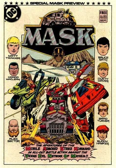 Mask Mobile Armored Strike Kommand M A S K Special Comic Preview 80s