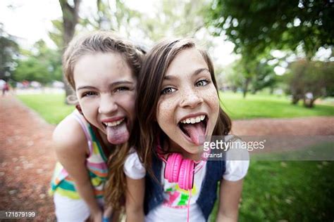 Teenage Girls Tongue Bildbanksfoton Och Bilder Getty Images