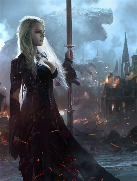 Burning Spear Image By Ary Fantasy Art Fantasy Women