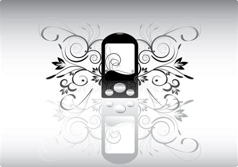 abstract phone stock vector illustration  entertainment