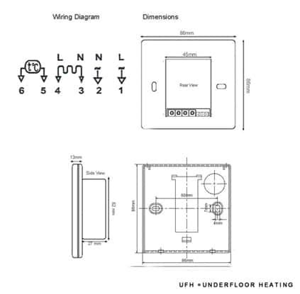 underfloor heating thermostat controller    floor electric systems