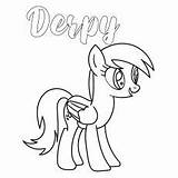 Coloring Pony Little Pages Derpy Color Getdrawings Will Getcolorings Printable sketch template