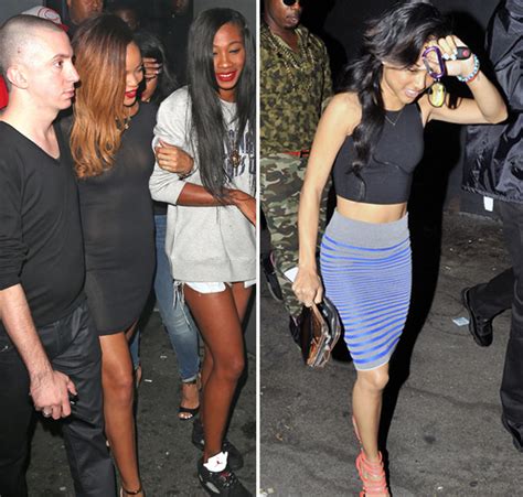 Karrueche Tran And Rihanna At Same Club — Riri Was Throwing Shade