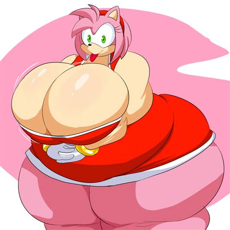 Rule 34 Amy Rose Anthro Anthrofied Ass Belly Big Belly