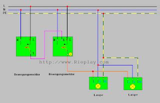 schaltplan  bewegungsmelder  lampe wiring diagram