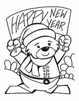 Coloring Pages Year Years Happy Printable Eve Christian Kids Disney Banner Sheets Color Olds Colouring Bear Print Bestcoloringpages Getcolorings Getdrawings sketch template