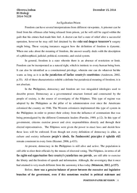 position paper   philippines floss papers