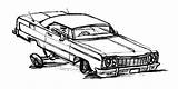 Lowrider Hydraulics Chicano sketch template