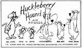Huckleberry Hound sketch template
