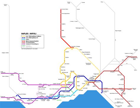 urbanrailnet europe italy metropolitana  napoli naples italy subway