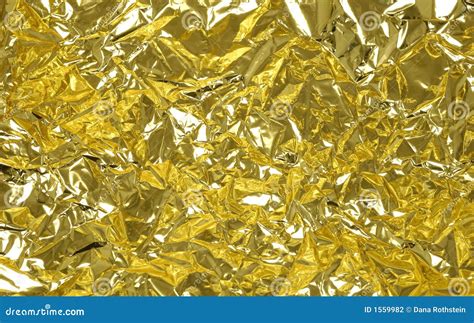 gold foil stock photo image  detail crease gold abstract