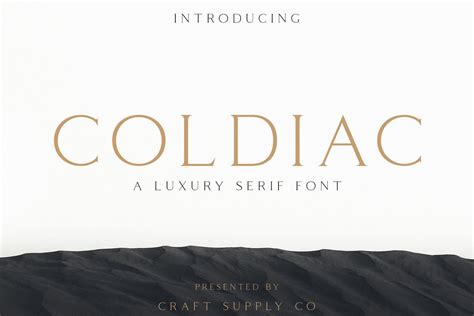 coldiac modern sans serif fonts mockup  downloads