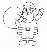 Santa Clipart Claus Coloring Library Drawing Kids sketch template