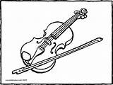 Violin Coloring Pages Getcolorings Color Colouring Music sketch template