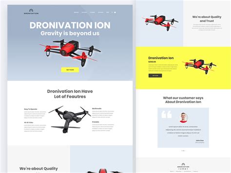 drone website designs themes templates  downloadable graphic elements  dribbble