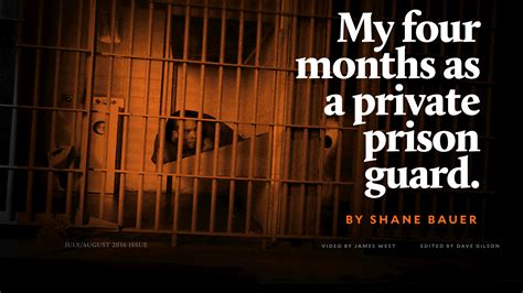 my four months as a private prison guard a mother jones