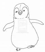 Feet Happy Penguin Coloring Drawing Pages Printable Mumble Kids Getdrawings Dancer Amazing Story sketch template