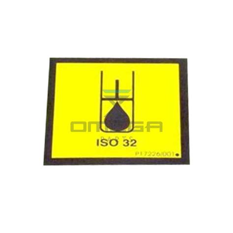 p niftylift label hydraulic oil omega parts international bv