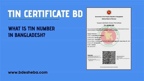 tin certificate bd   tin number  bangladesh bdeshebacom