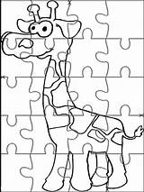 Rompecabezas Jigsaw Giraff Niños Piezas Websincloud Bebeazul Printables Manzanas Figuras Jirafas sketch template