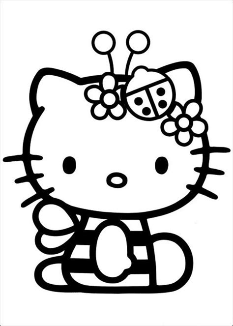printable  kitty coloring pages picture   picture