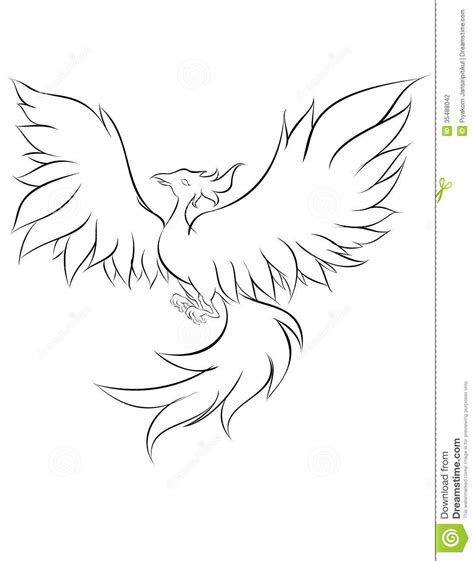 phoenix wings drawing  getdrawings