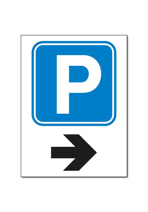 parkeerbord met pijl gebodsbord  sticker mijnnaamplaatnl