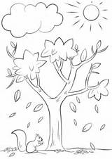 Supercoloring Trees Seasons sketch template
