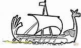 Viking Ship Coloring Vikings Clipart Clip Cartoon Longship Drakkar Drawing Pages Ships Boat Longboat Printable Minnesota Cliparts Drawings Clipartbest Line sketch template