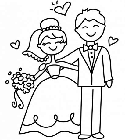 top  romantic  charming bride  groom coloring pages