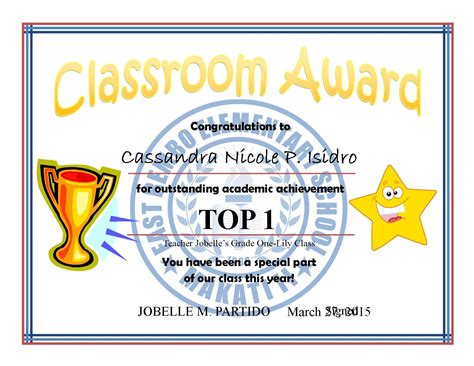 certificates ideas certificate award certificates classroom awards