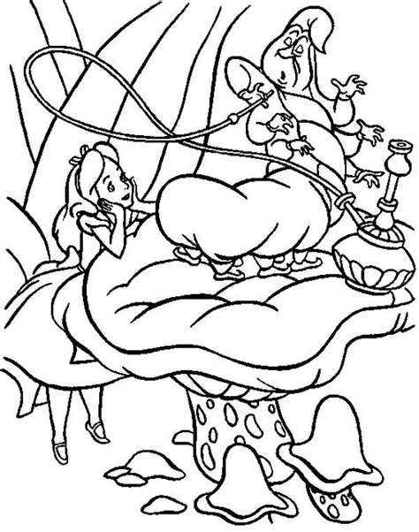 printable alice  wonderland coloring pages httpprocoloring