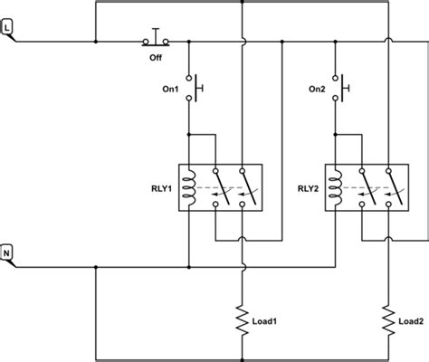 controlling ac relay   single push button electrical engineering stack exchange