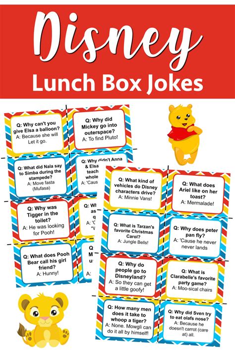 disney themed lunch box jokes sunshine whispers