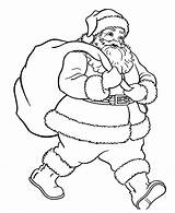 Santa Coloring Pages Claus Printable Clause Kids Christmas Color Sheets Print Sheet Book Printables sketch template