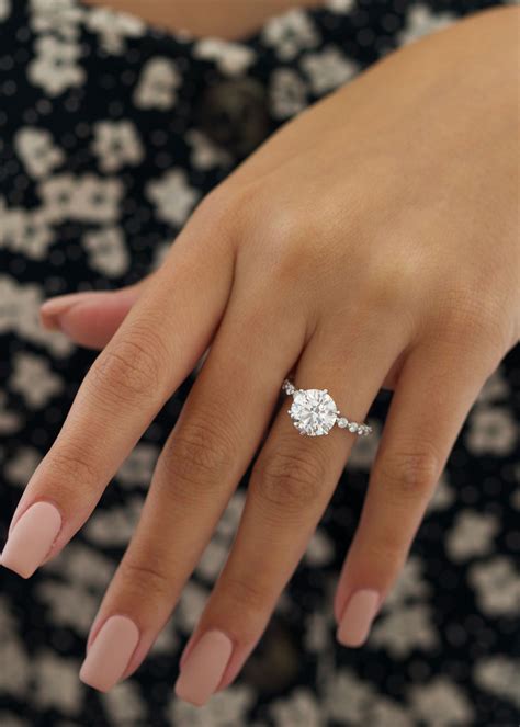 diamond engagement ring  carat  brilliant diamond etsy