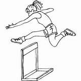 Hurdles Jump Atletismo Freshman Designlooter Fisica sketch template
