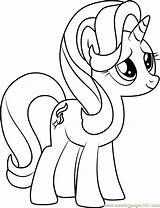 Coloring Pages Starlight Pony Glimmer Little Sunset Shimmer Para Colouring Mermaid Drawing Unicorn Colorir Desenhos Friendship Magic Imprimir Unicornio Pintar sketch template