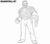 Sandman Marvel Draw Step sketch template