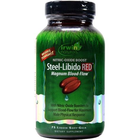 irwin naturals steel libido red supplement liquid soft gels 75ct