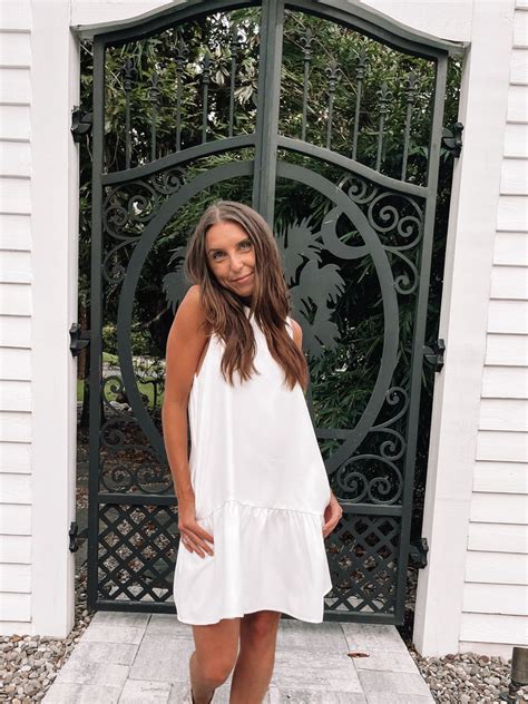 White Ariana Drop Waist Dress Sassy Shortcake