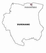 Suriname Surinam Bandera Cartine Landkarten Laminas Pegar Recortar Geografie Colorearrr Nazioni Japon Láminas Malvorlage sketch template