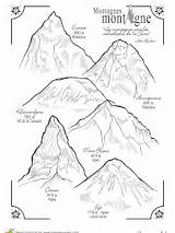 Montagne Hiver Hauts Sommets Coloriages sketch template