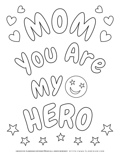 mothers day coloring page    hero planerium