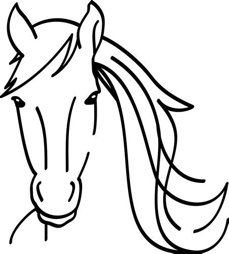 horse head outline print art animals print art  embroiderydesignscom