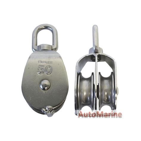 double swivel stainless steel pulley