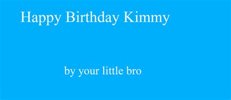happy birthday kimmy  flyguyrob  deviantart
